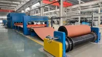 Línea de vulcanización para bandas textiles